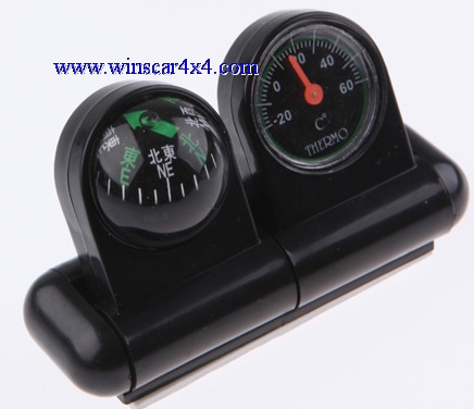 Car Compass and Thermometer 2 In 1